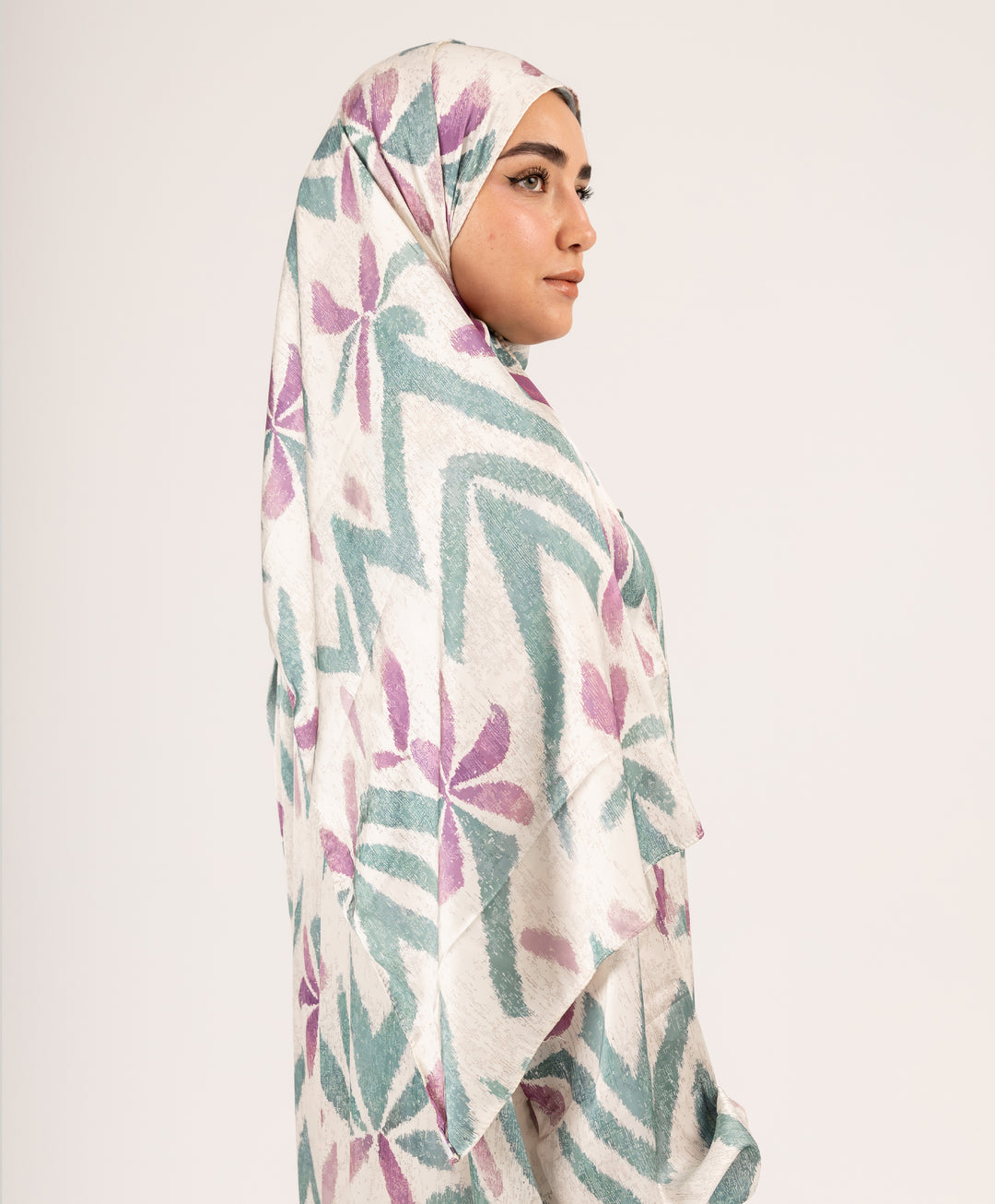 Zigzag Bloom Satin Isdal
