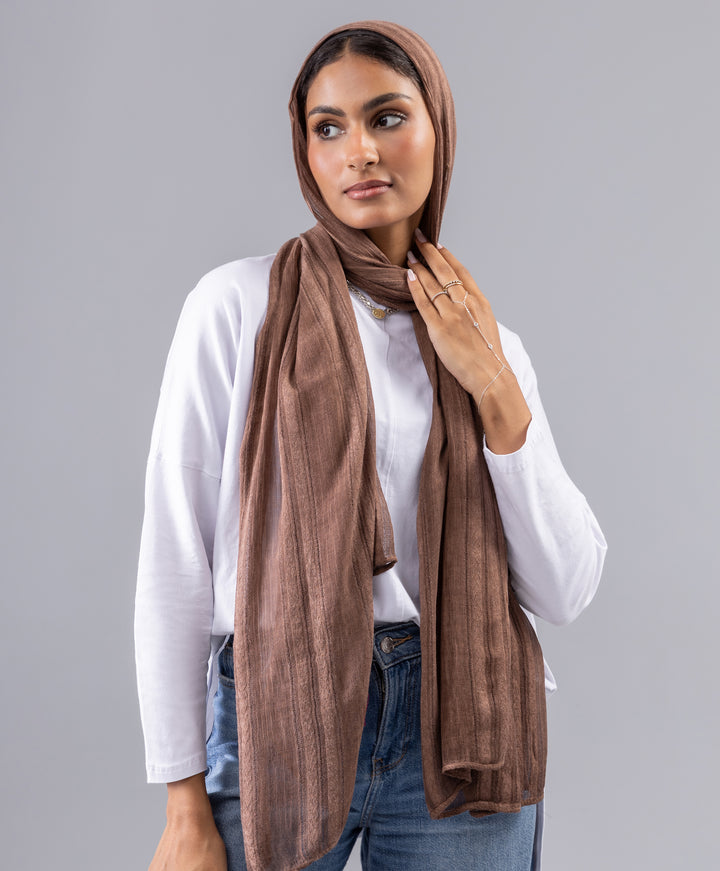 Striped Linen Scarf
