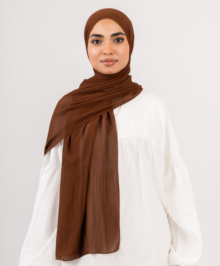 Pleated Chiffon Scarf