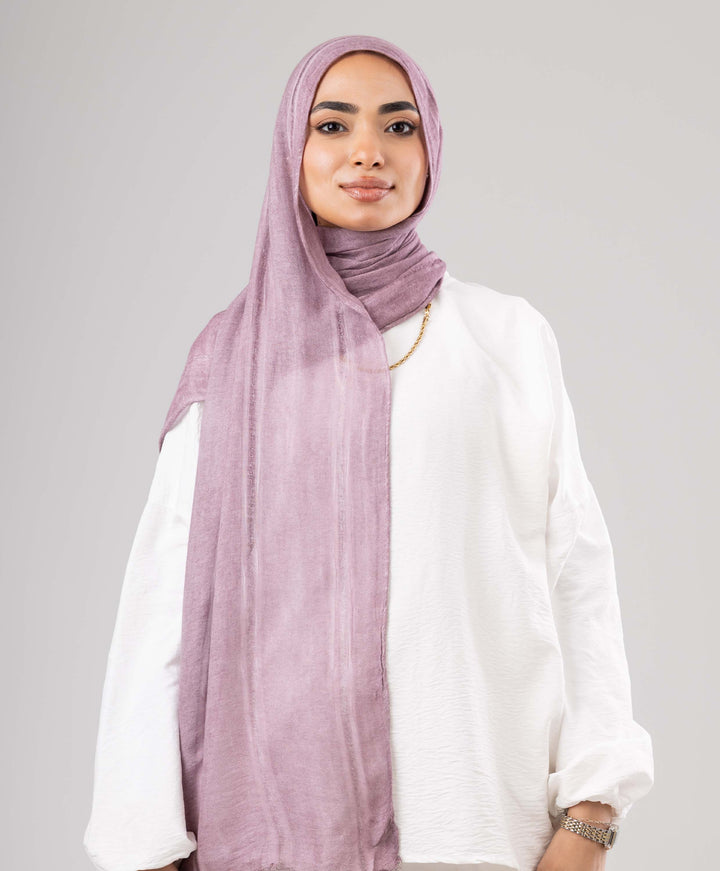 Hazy Linen Marble Scarf