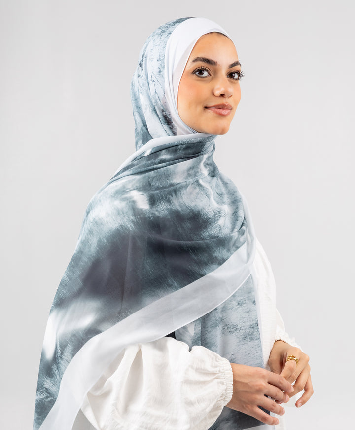 Stormy Chiffon Scarf