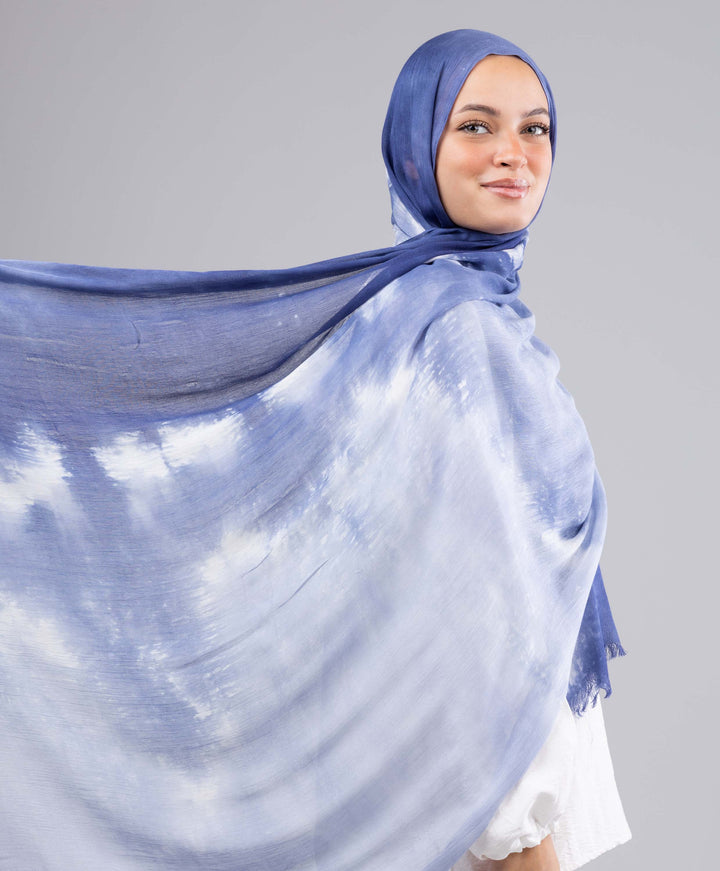 Soft Tie Dye Cotton Scarf