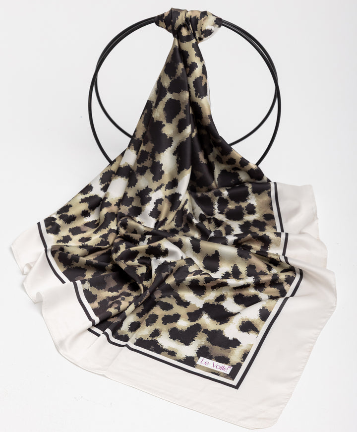 Printed Thick Satin Sq. Scarf