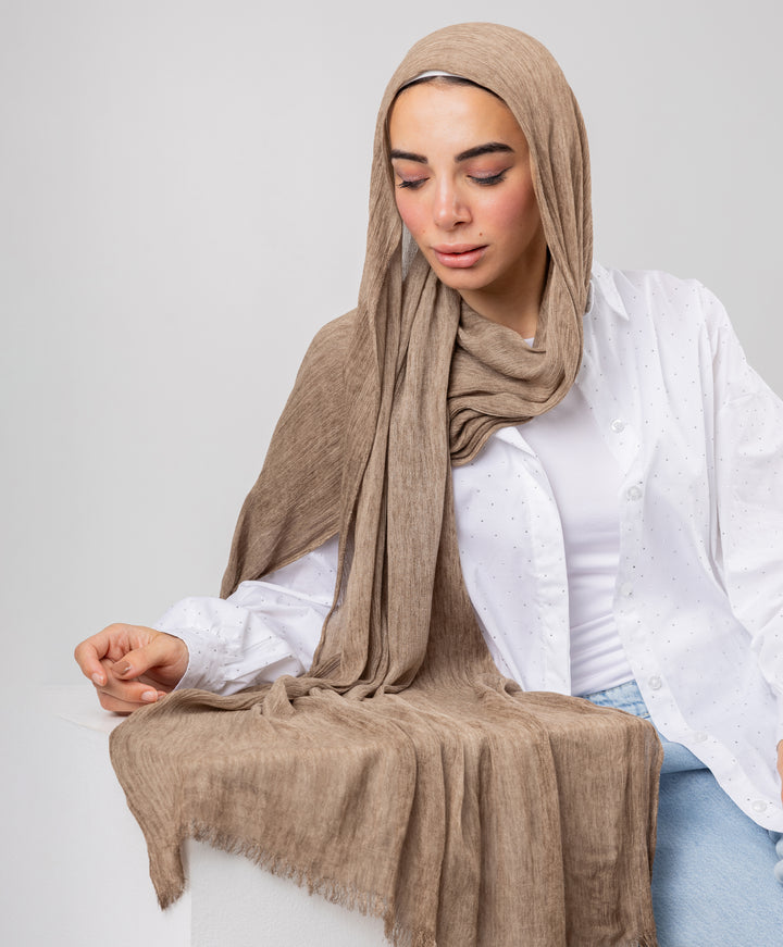 Marble Linen Scarf
