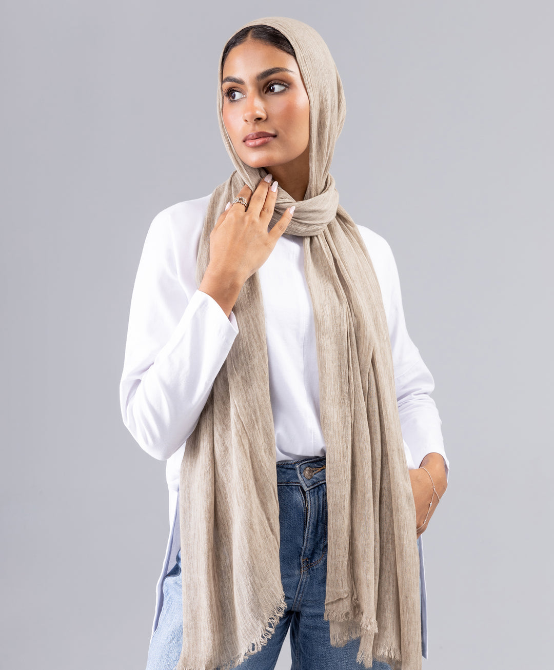 Marble Linen Scarf
