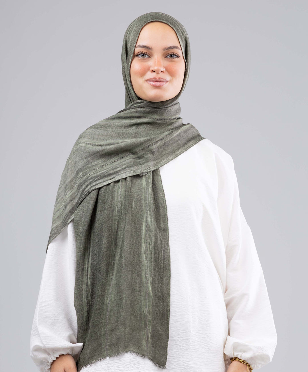 Lined Marble Cotton Scarf