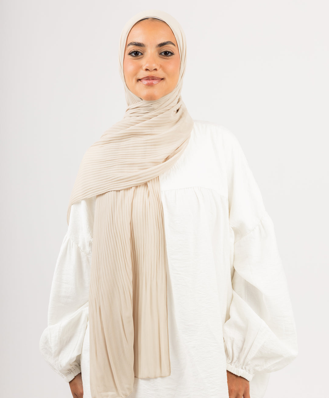 Pleated Chiffon Scarf