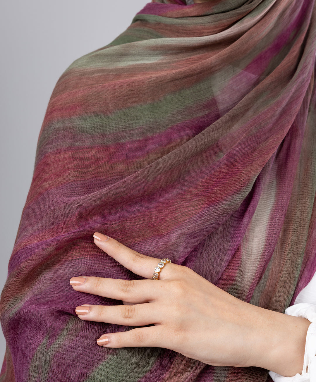 Tie Dye Linen Scarf