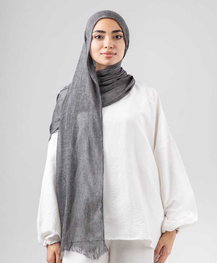 Elegance Crinkled Cotton Scarf