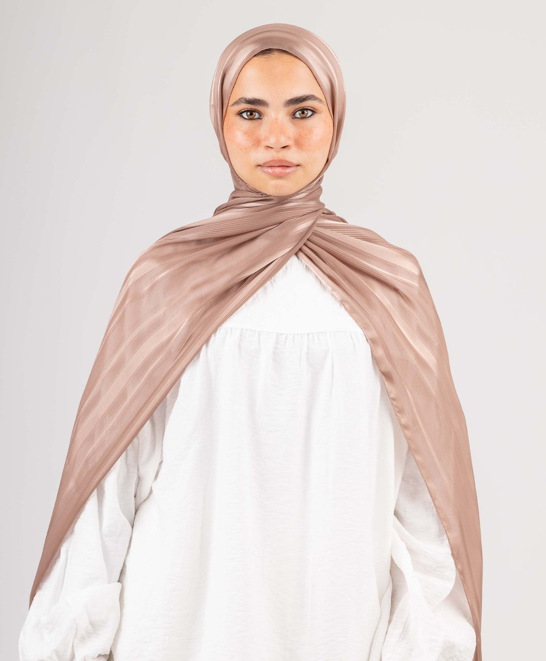 Dainty Satin Chiffon Scarf