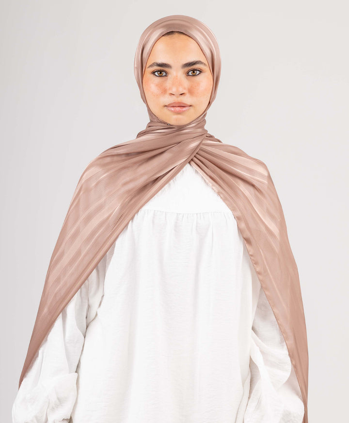 Dainty Satin Chiffon Scarf