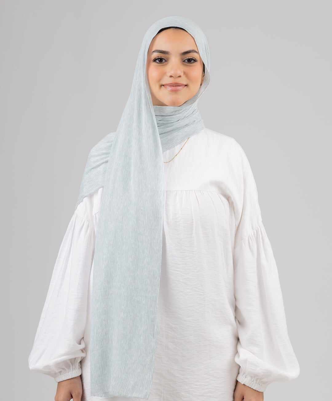 Foggy Marble Tassels Cotton Scarf