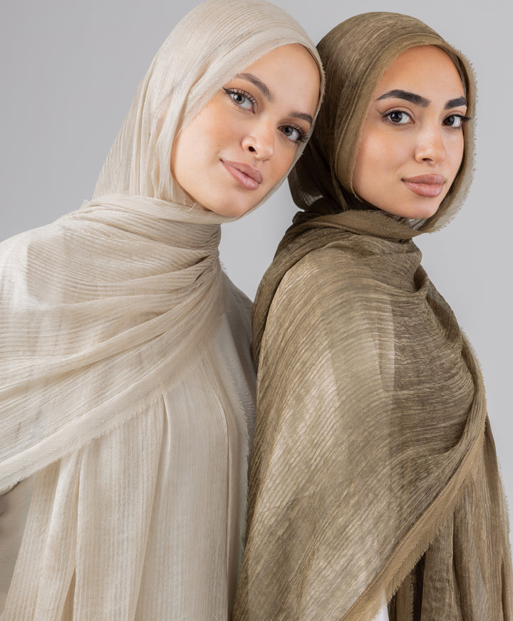 Silk Linen Line Scarf
