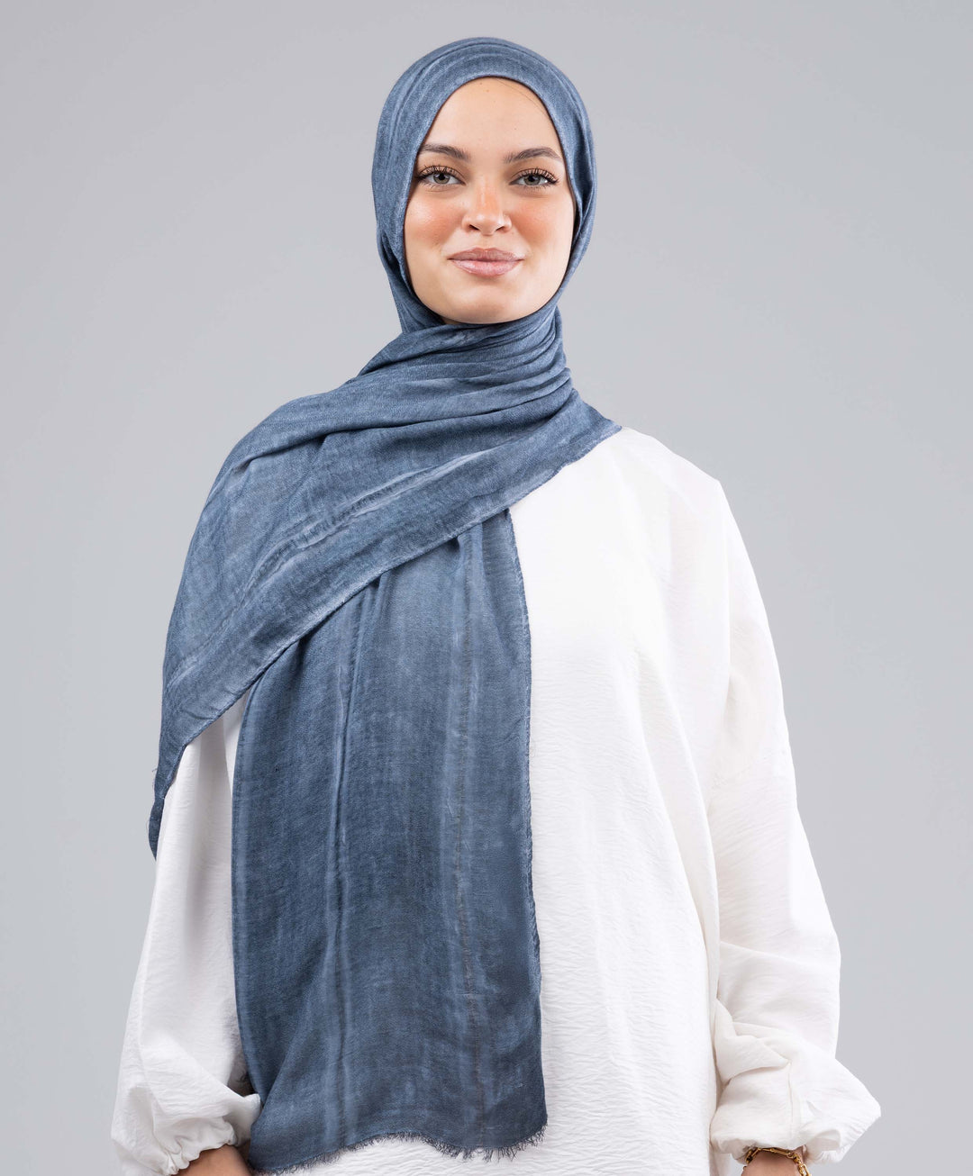 Lined Marble Cotton Scarf