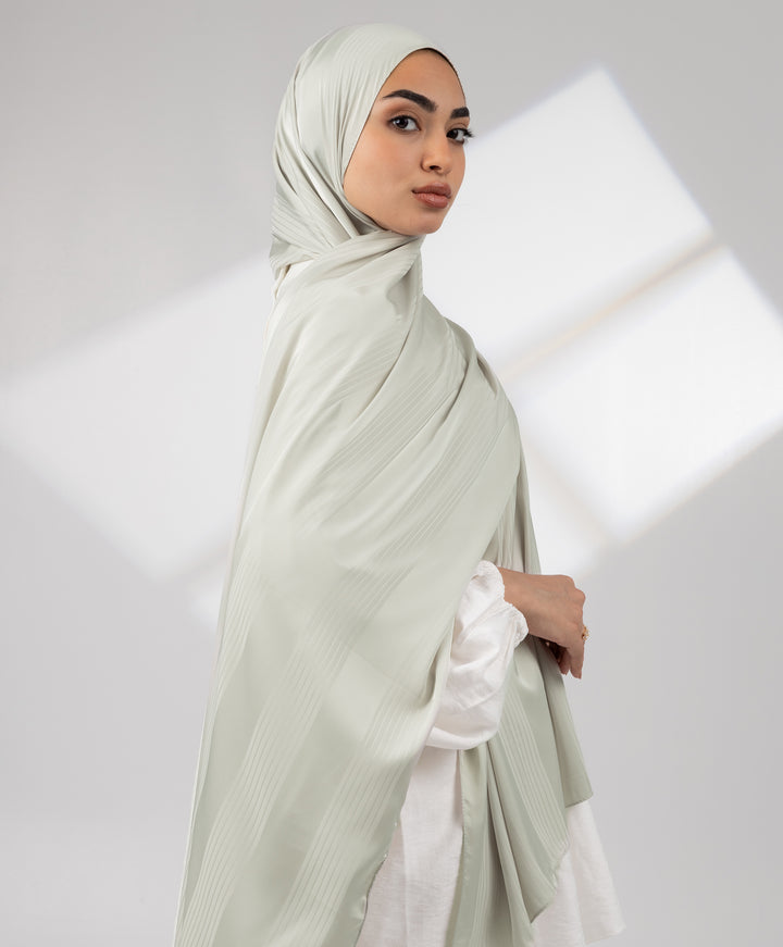 Striped Satin Scarf