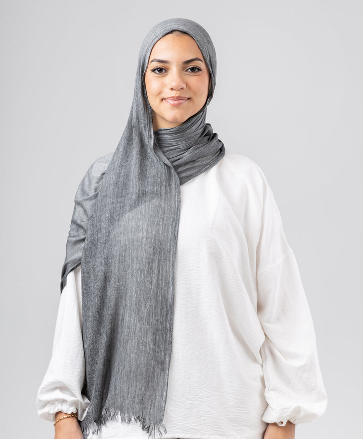 Elegance Crinkled Cotton Scarf
