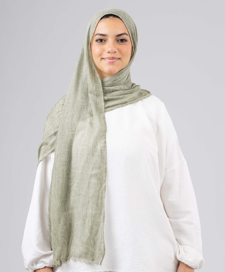 Bamboo Cotton Crushed Scarf