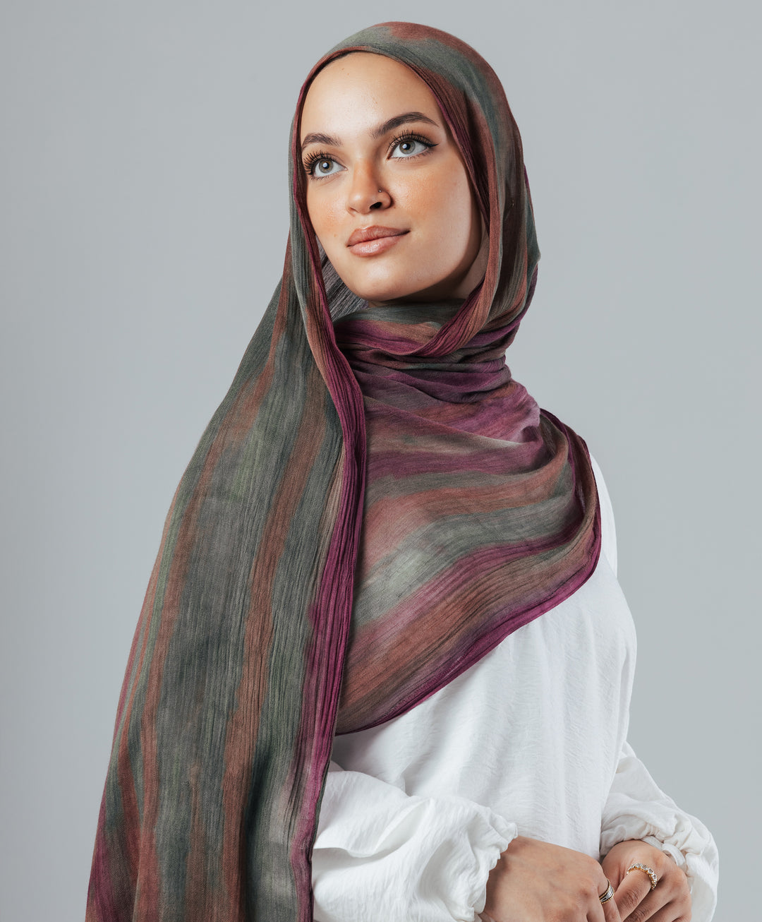 Tie Dye Linen Scarf