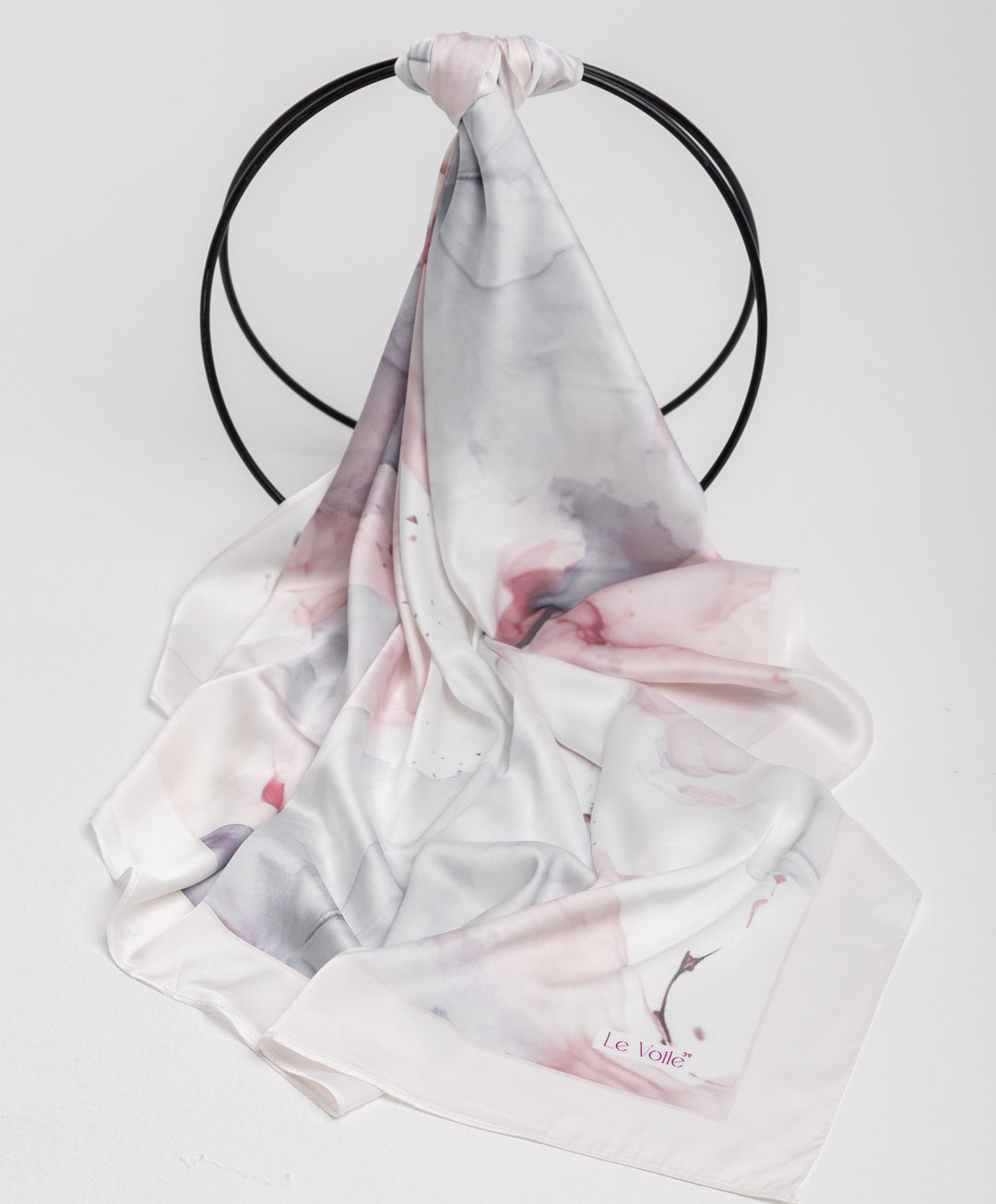 Printed Thick Satin Sq. Scarf