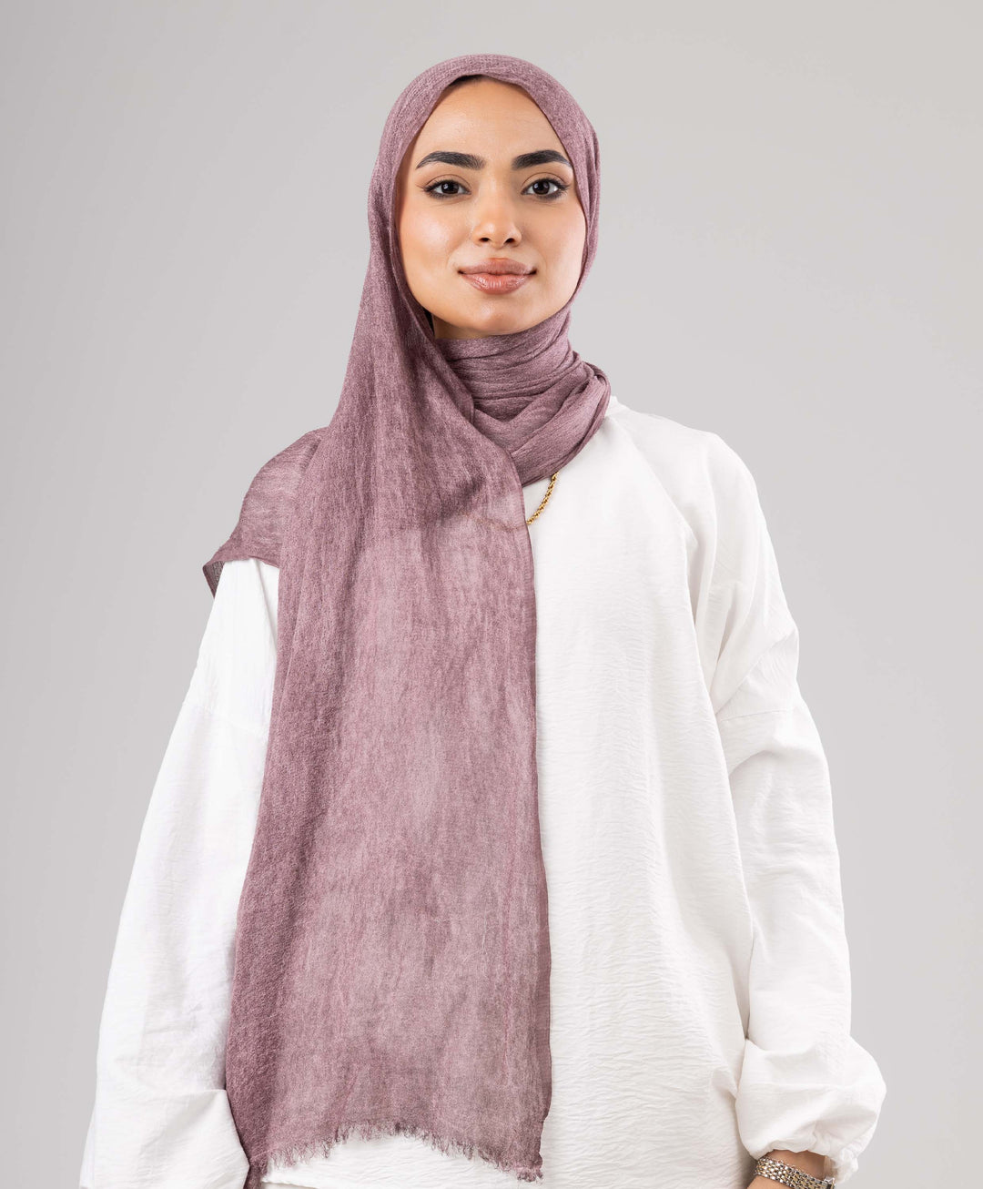 Fuzzy Linen Marble Scarf
