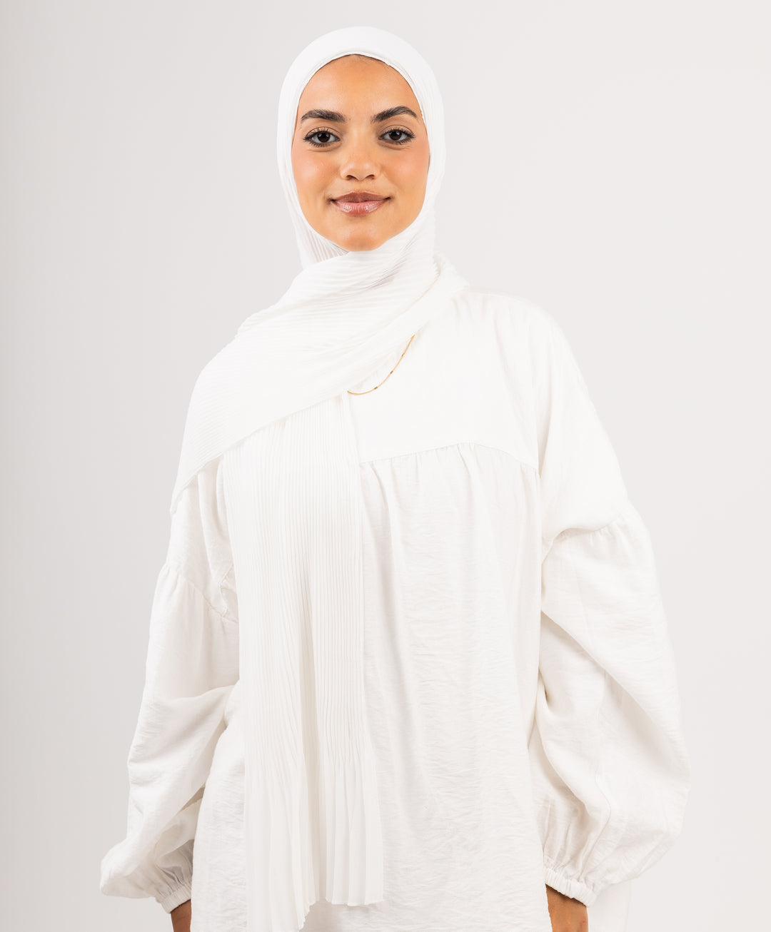 Pleated Chiffon Scarf