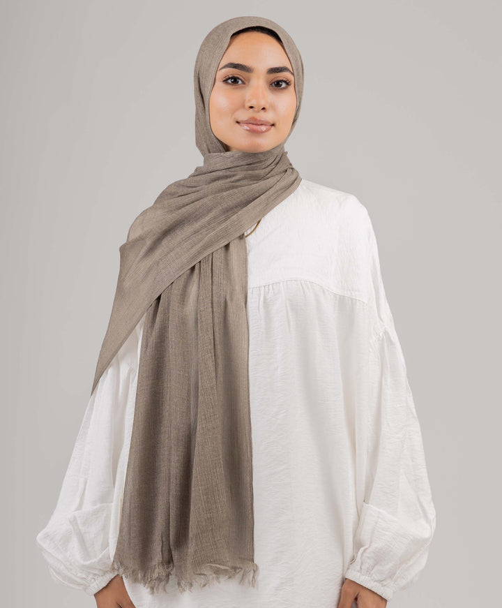 Cozy Marble Linen Scarf