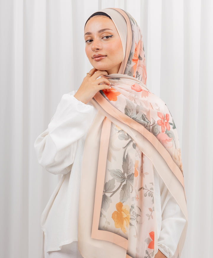 Pastel Paradise Chiffon Scarf