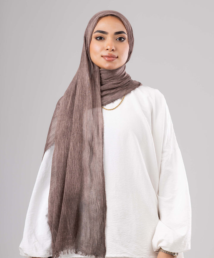 Gloomy Linen Marble Scarf