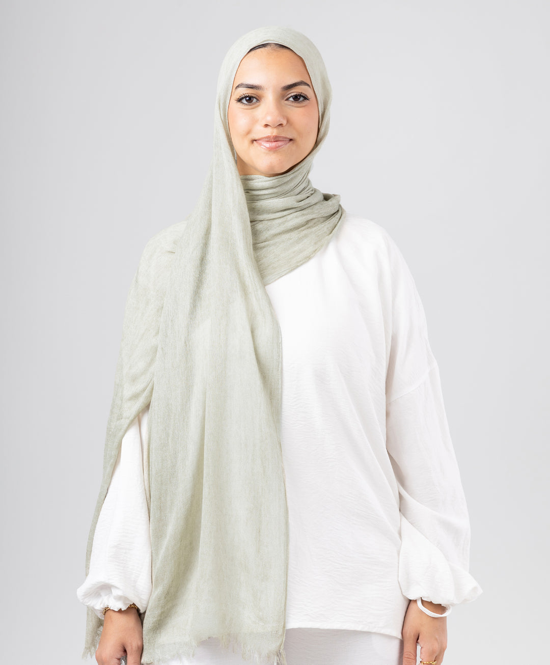 Elegance Crinkled Cotton Scarf