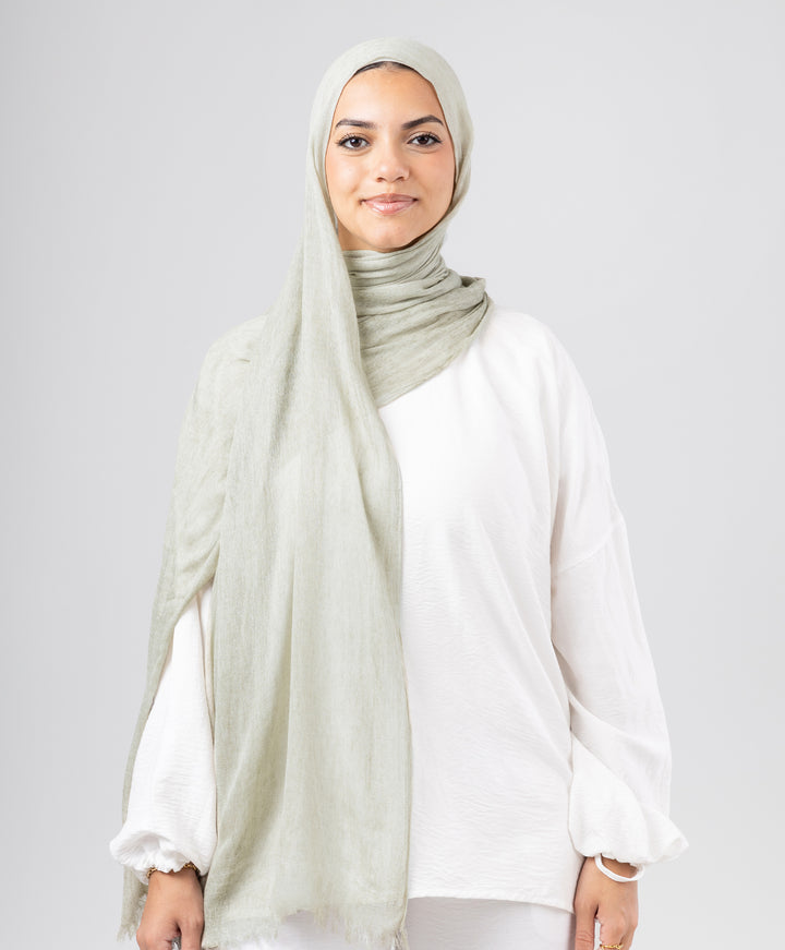 Elegance Crinkled Cotton Scarf