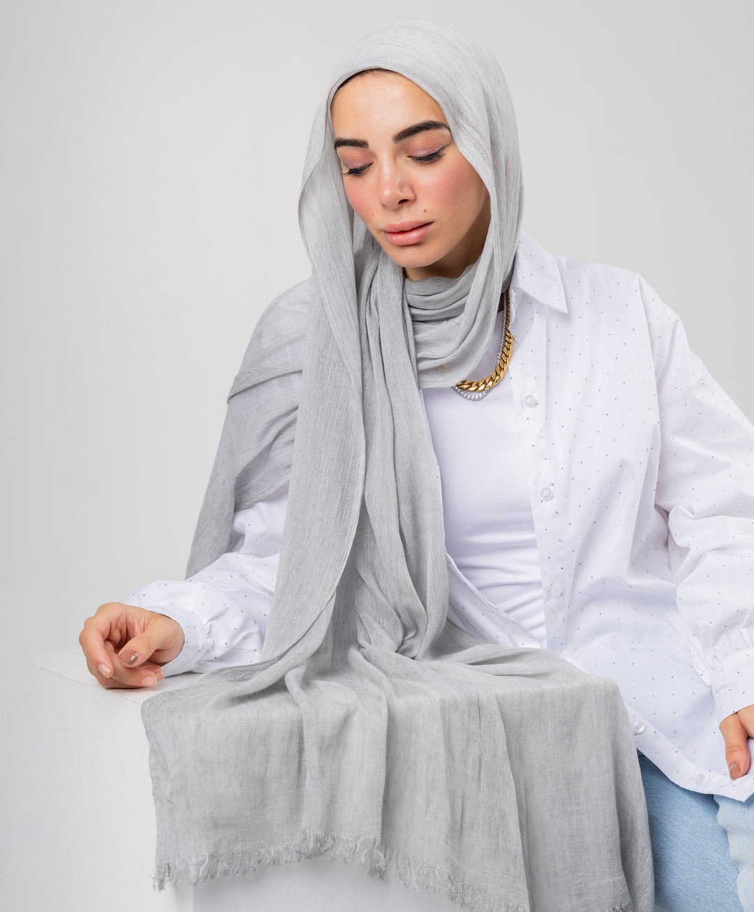 Marble Linen Scarf