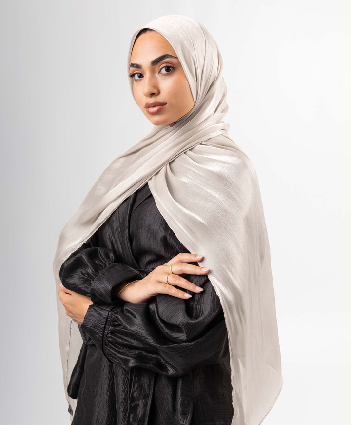 Organza Crinkle Satin Scarf