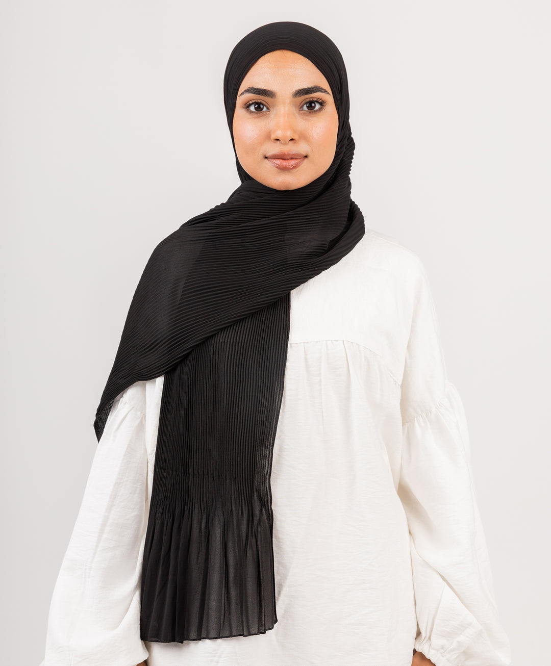 Pleated Chiffon Scarf