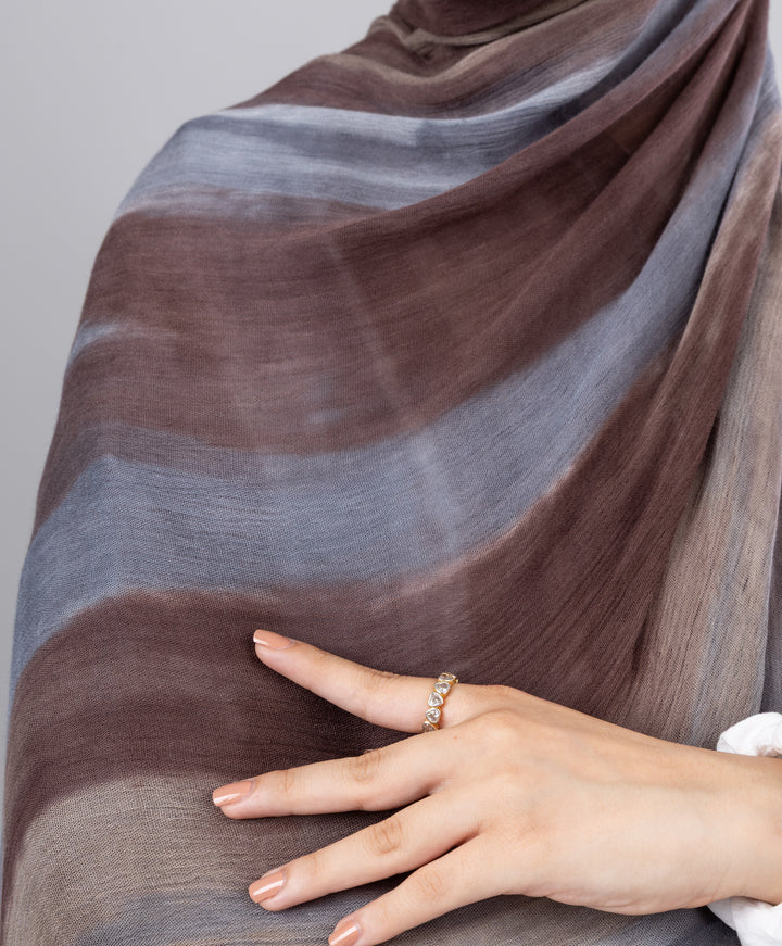 Tie Dye Linen Scarf