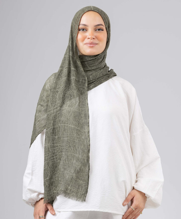 Bamboo Cotton Crushed Scarf