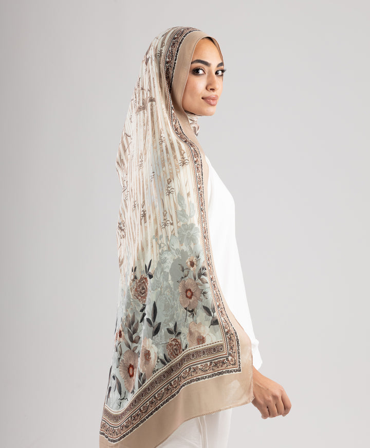 Bloom Stripe Modal Scarf