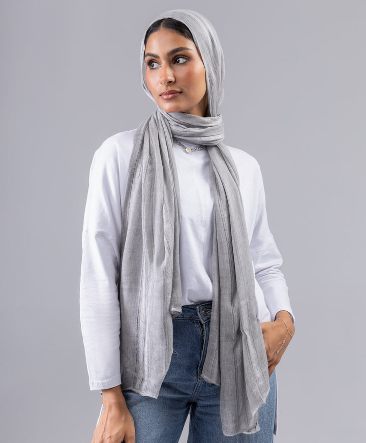 Striped Linen Scarf