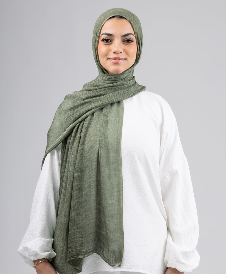 Breezy Linen Marble Scarf