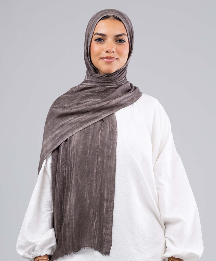 Lined Marble Cotton Scarf