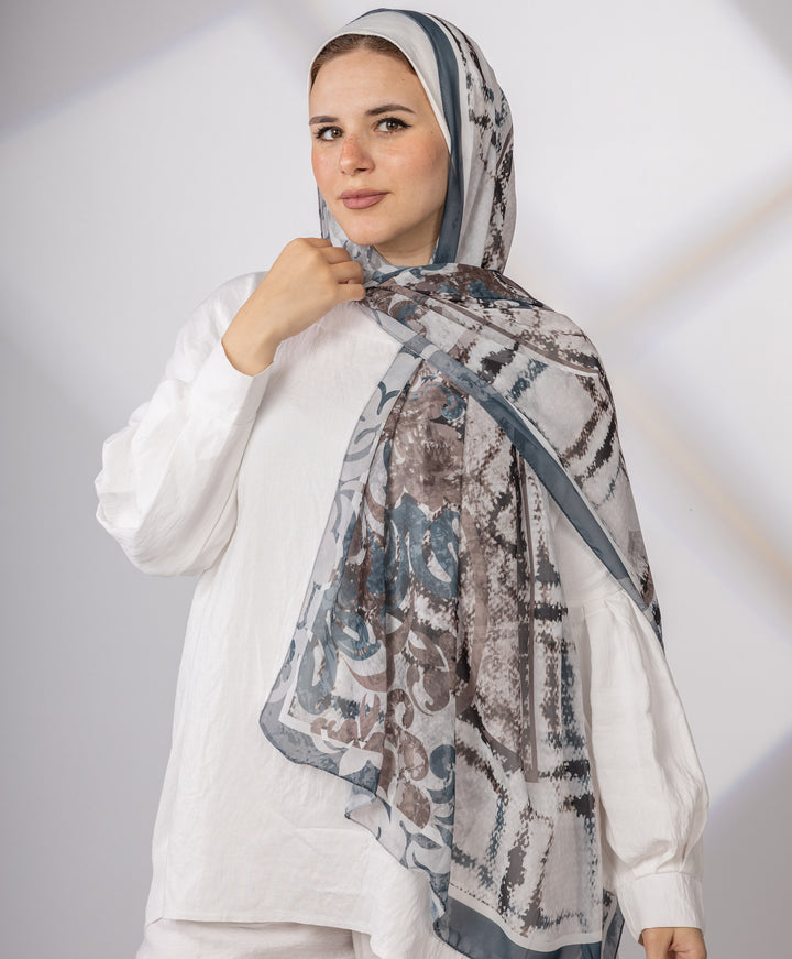 Damask Chiffon Scarf