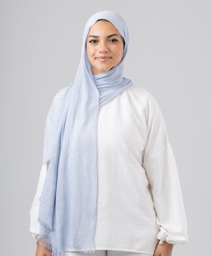 Elegance Crinkled Cotton Scarf