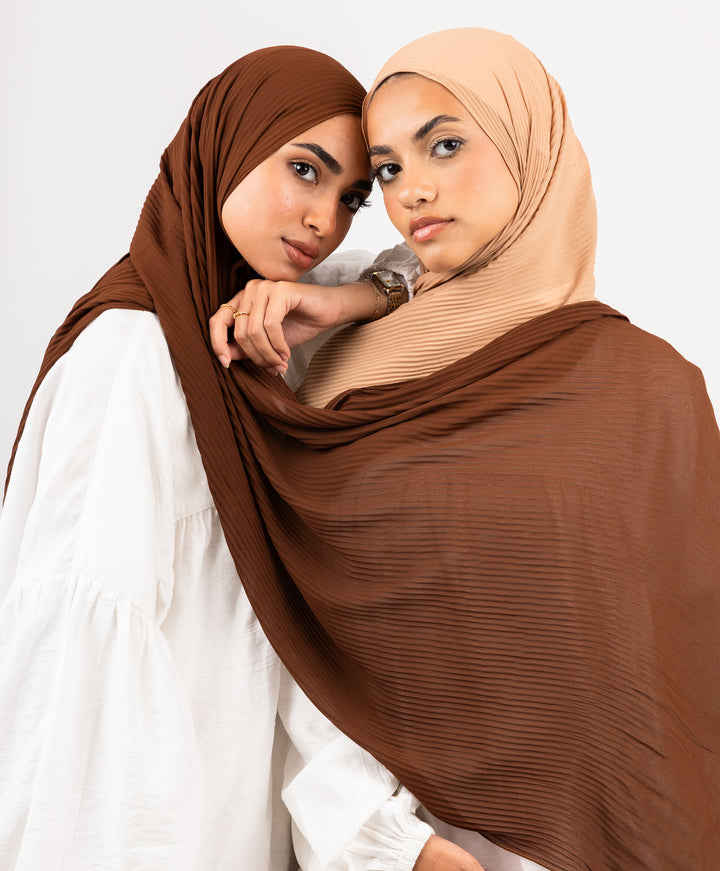 Pleated Chiffon Scarf
