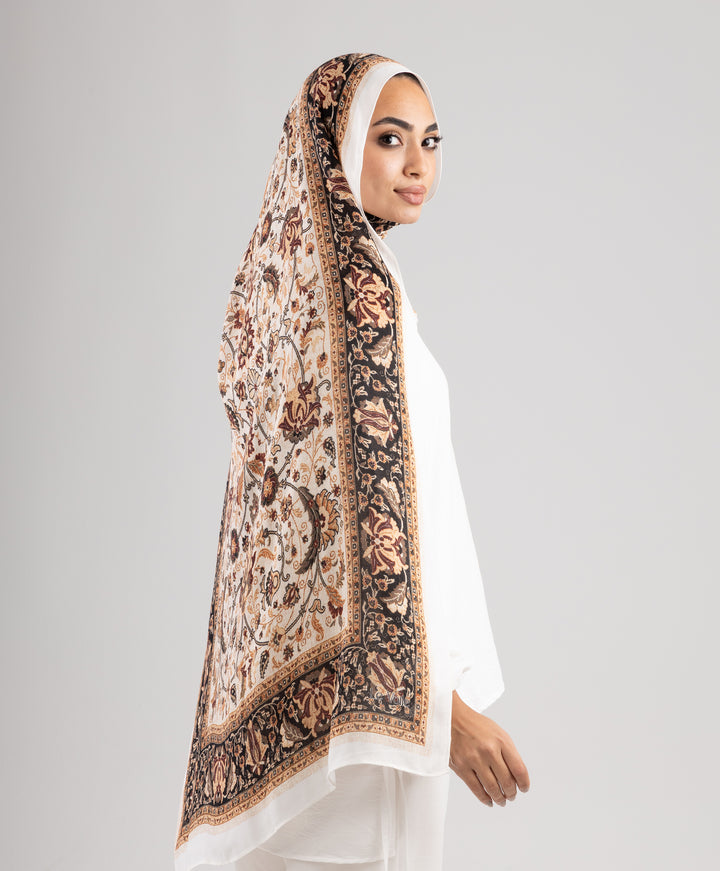 Dark Bloom Modal Scarf