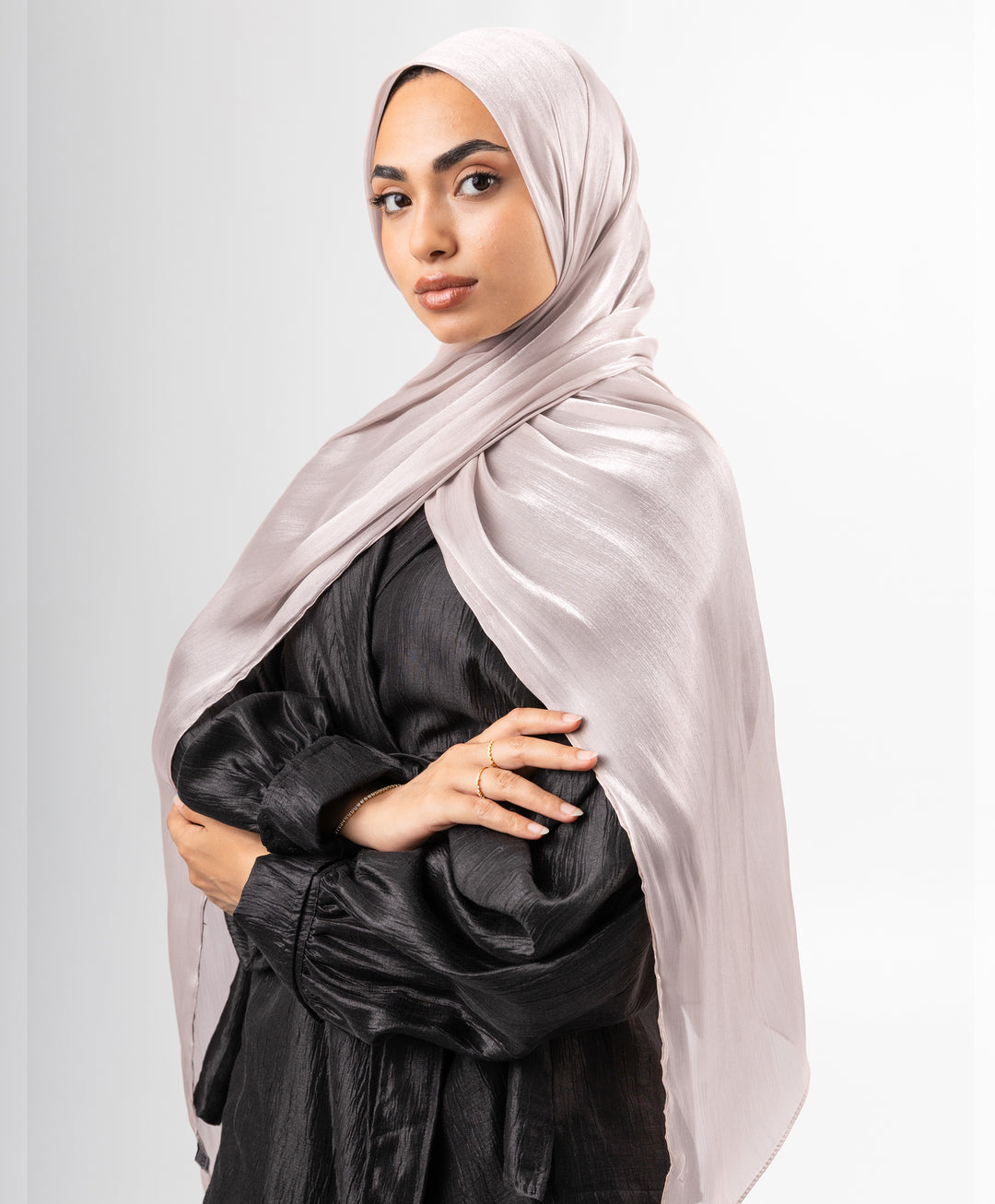 Organza Crinkle Satin Scarf