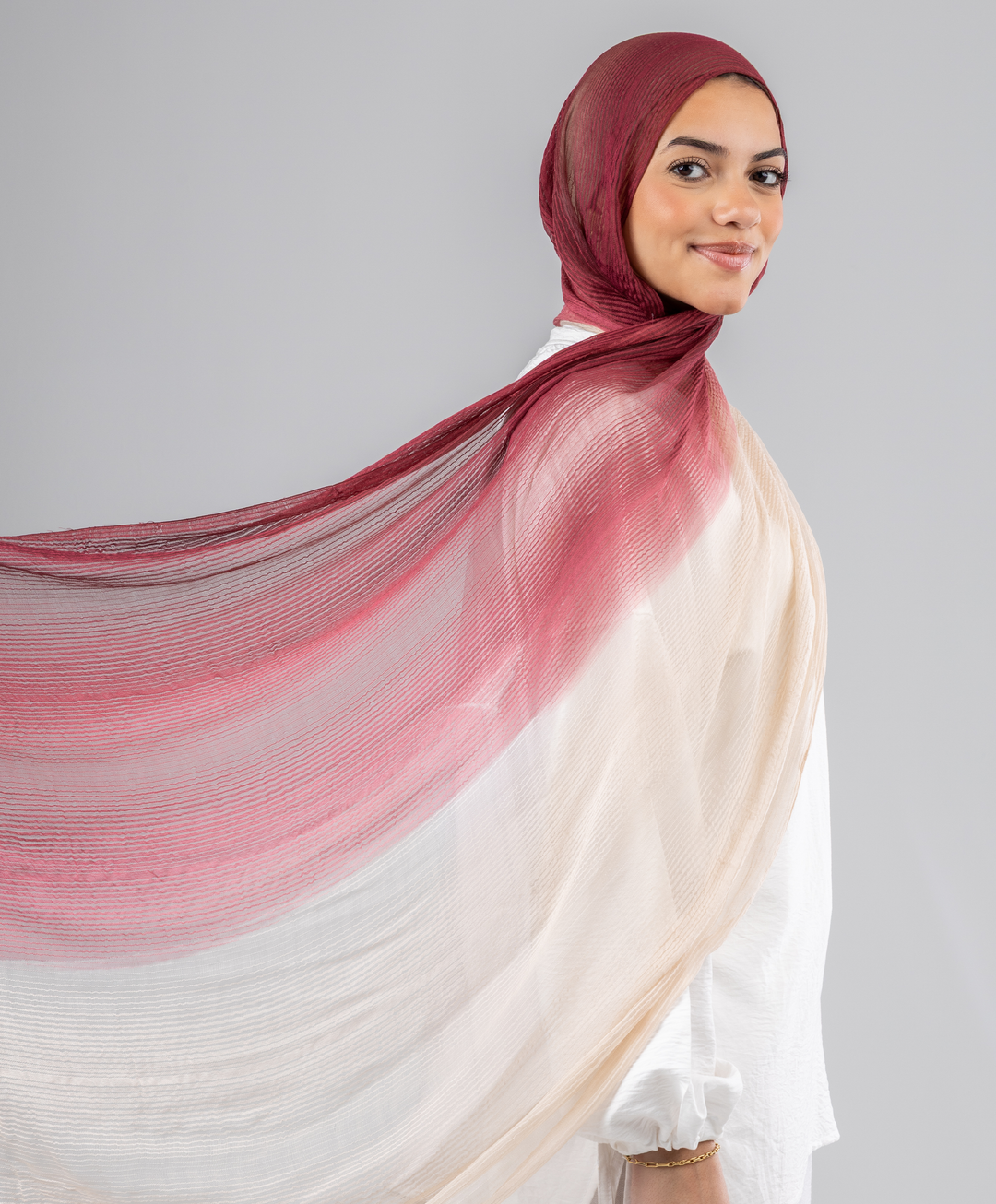 Soft Gradient Cotton Scarf