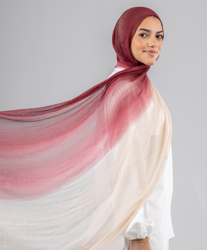 Soft Gradient Cotton Scarf