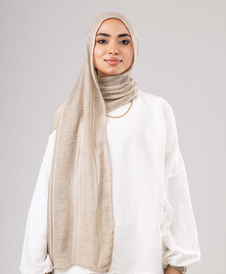 Hazy Linen Marble Scarf