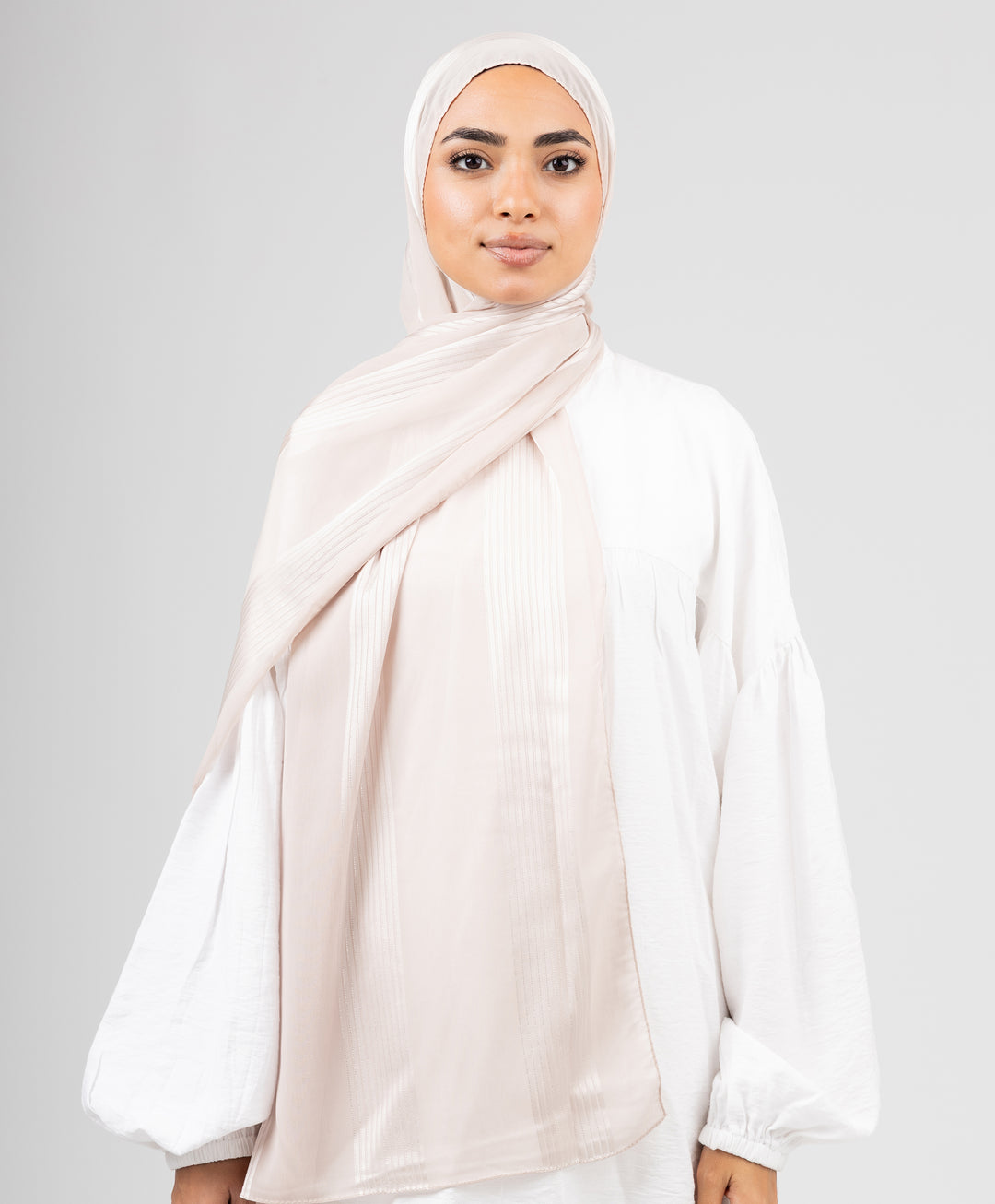 Glittery Crinkle Satin Chiffon Scarf