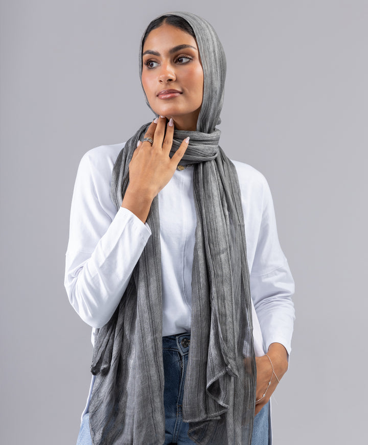 Striped Linen Scarf