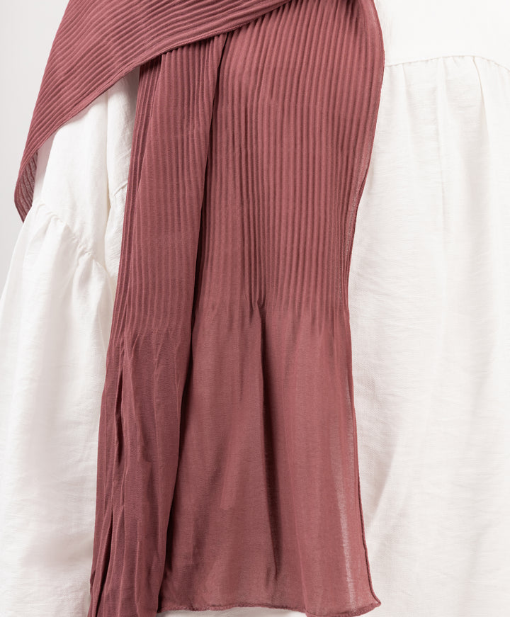 Pleated Chiffon Scarf